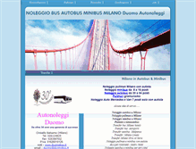 Tablet Screenshot of noleggiobusmilano.com